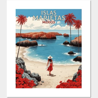 Isla Marietas Mexico Vintage Poster Tourism 2 Posters and Art